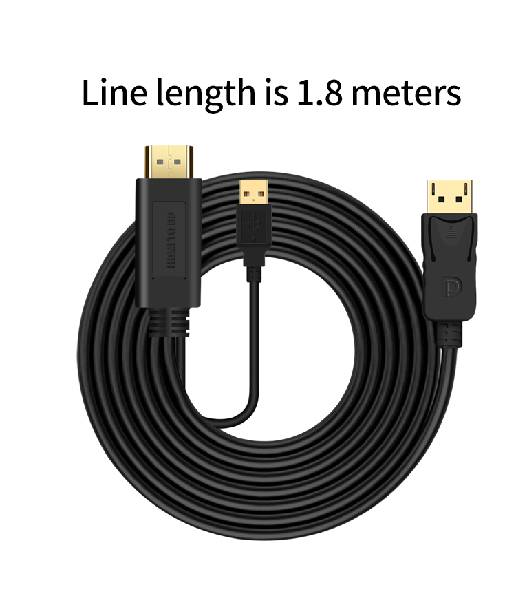 Turn HDMI DP high clear 4 k video line